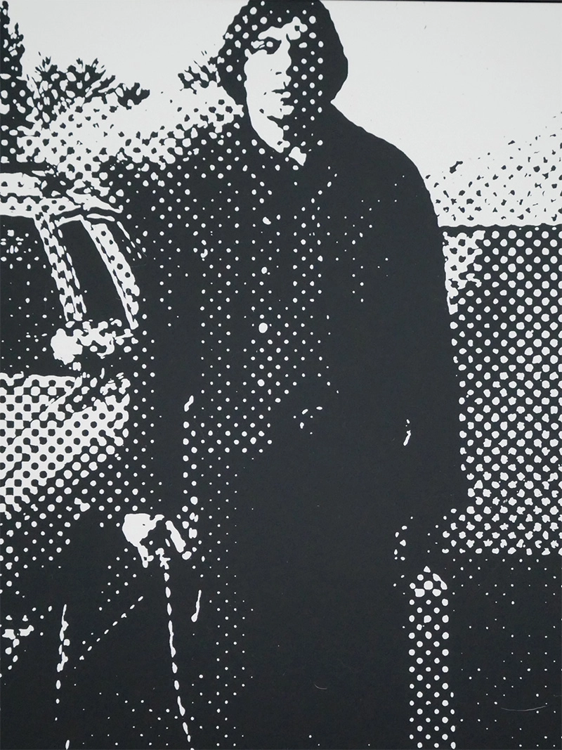 Unframed movie-series artwork for Anton Chigurh.